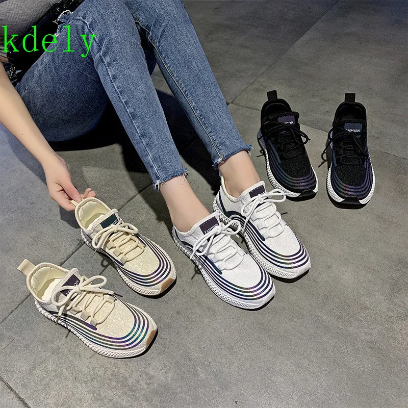 

New Autumn Shoes Woman Daddy Shoes Designer Sneakers Platform Sneakers Flats Platform Chunky Sneakers Reflective Casual Footwear