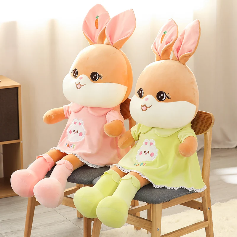 

High quality game comfort toy carrot bunny doll plush toy children plush bunny animal doll children baby cute cute birthday gift