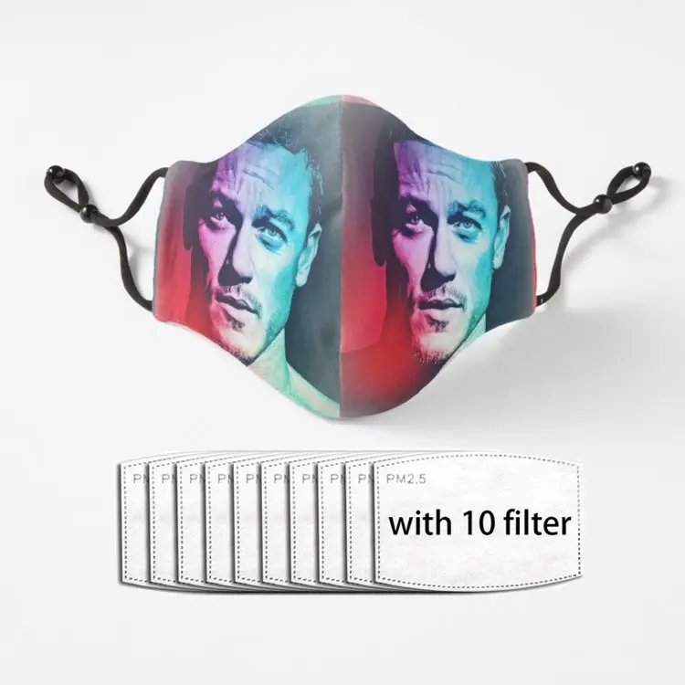 

Luke Evans Adult Mouth Masks Anti-dust Black Casual Warm Unisex Mask