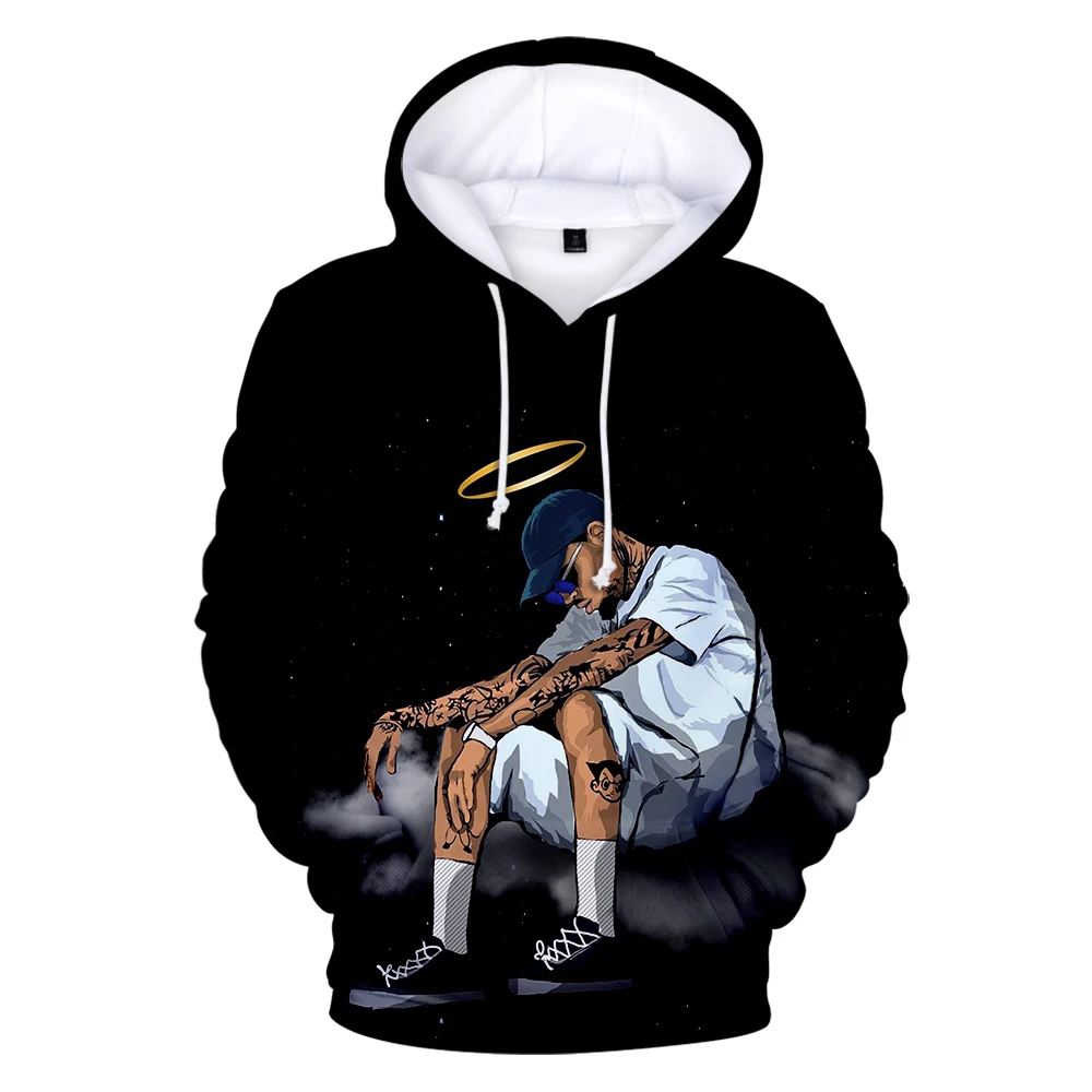 

Rapper Chris Brown Hoodies Streetwear Hip Hop Men Women Hoodes Autumn Casual Pullover Classic Fashion Chris Brown 3D Sweatshirt