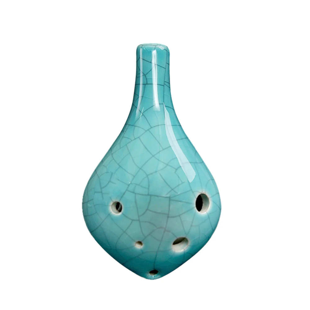 Керамическая бутылка для вина Ocarina Alto C с 6 отверстиями ручная роспись музыкальный