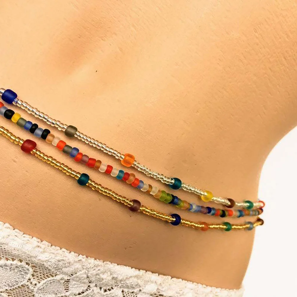 Новые товары 3 пляжные цепочки на талию в богемном стиле 2020 модные разноцветные