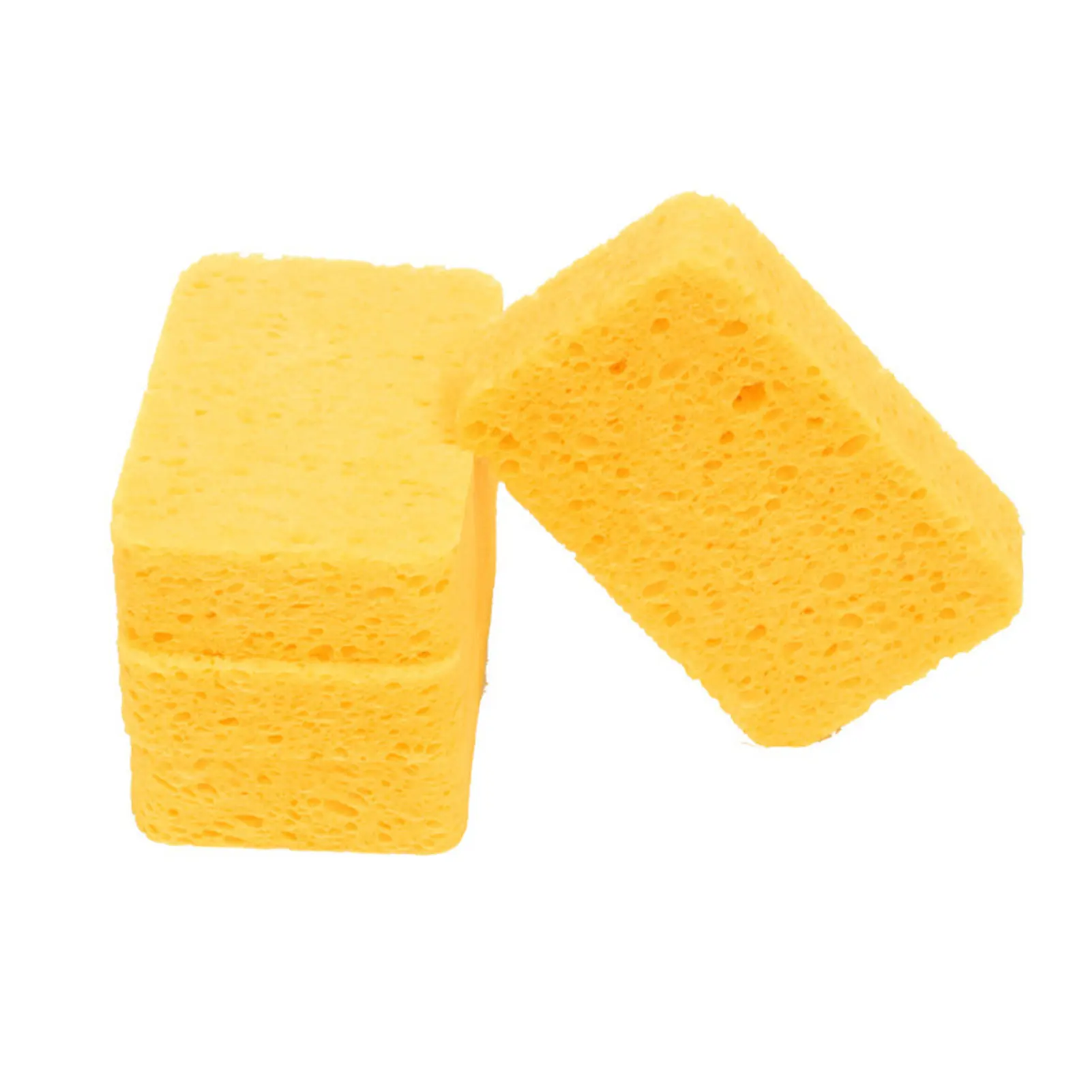 

10pcs/pack Anti Scratch Tools Washing Cleaning Kitchen Sponge For Dishes Wood Pulp Scrub Bathroom Kitchenware Scouring Household