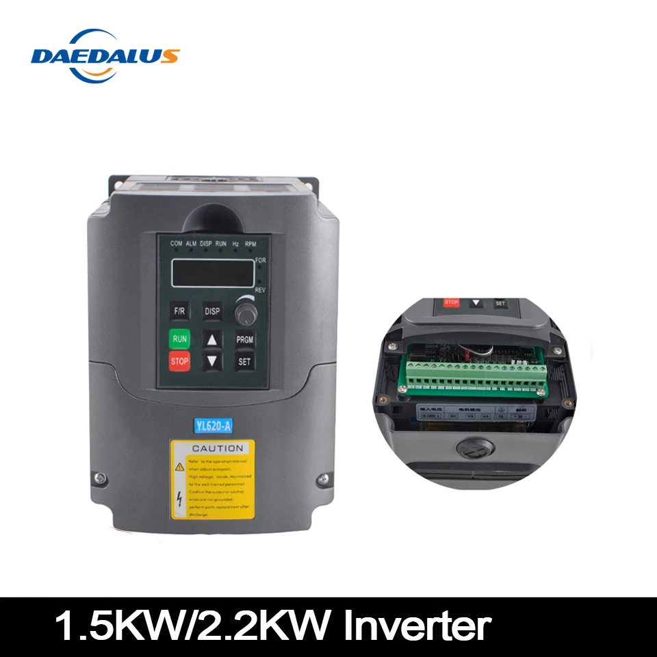 2.2KW/1.5KW CNC VFD преобразователь переменной частоты 110 В/220 В преобразователь инвертор однофазный вход для гравер машины