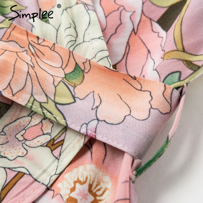 Женское летнее хлопковое короткое платье Simplee 2019 элегантный праздничный пляжный