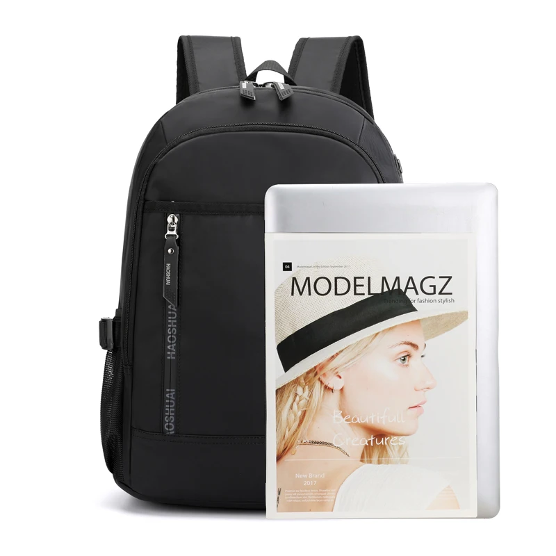 Черная школьная сумка для студентов Молодежный треккинг спортивный рюкзак