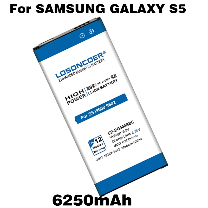 6250 мА/ч, EB-BG900BBE для samsung Galaxy S5 Батарея i9600 i9602 i9605 G900F G900T G9008 G9009D G9006W G900 EB-BG900BBC