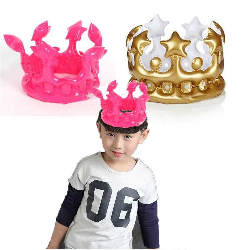 Костюм для косплея надувная Золотая Корона детский день рождения фотореквизит