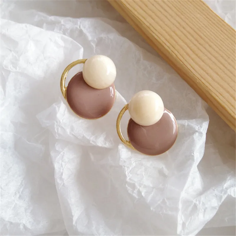 Женские серьги на осень и зиму Многослойные Круглые женские новые модные