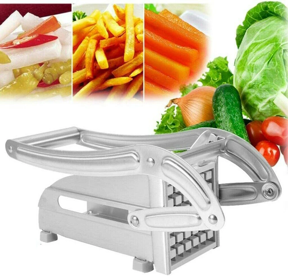 

Stainless Steel Manual Potato Cutter French Fries Slicer Potato Chips Maker Meat Chopper Dicer Cutting Machine Tools For Kitchen