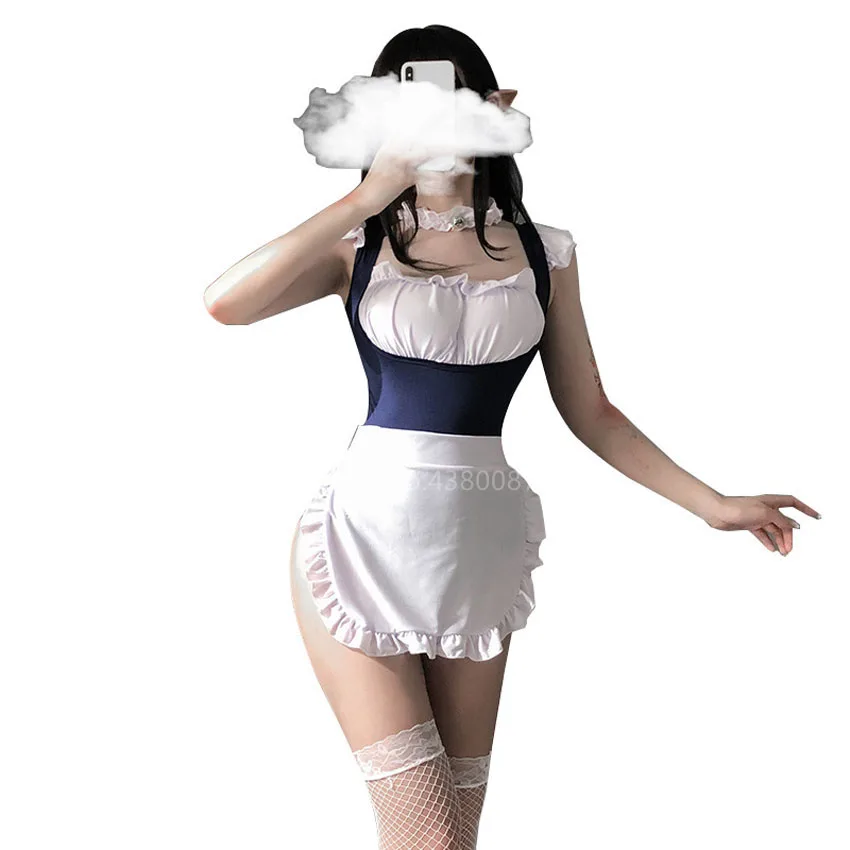 

Sexy Pajamas Maid Cosplay Costume Sleepwear Adult Roleplay Lingerie Temptation Women Lace Uniform Suit Outfit Erotic Sexy Maid