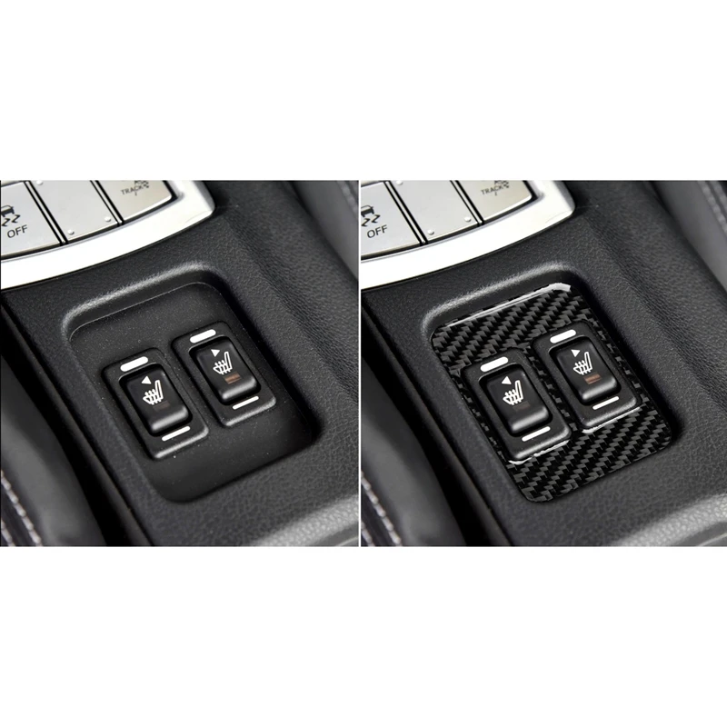 Автомобиль углеродного волокна 3D стерео сиденья Отопление кнопка управления