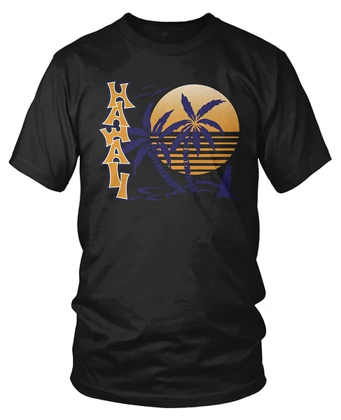 

Hawaii Sunset and Palm Trees Men's T-shirt