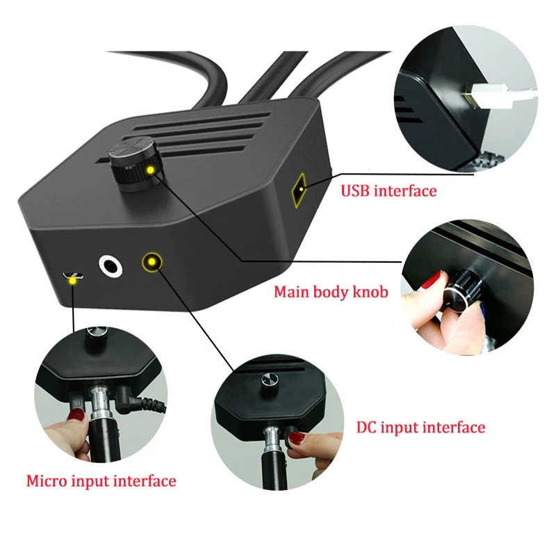 Светильник для фотосъемки ing 3000K 6000K с двойными дужками светодиодный светильник