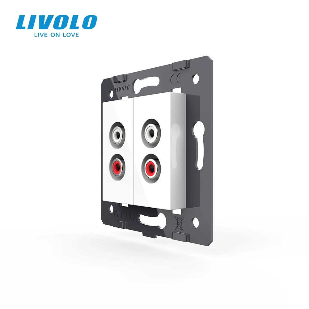 Настенная аудиорозетка Livolo основание аудиорозетки|key start|material toyotakey magnetic |