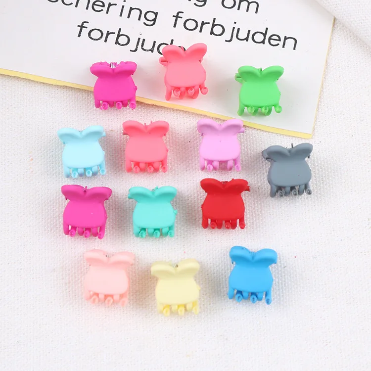 30PCS Random 30 шт., женская мода, яркие цвета, звезды, кролик, цветок, бусины, заколки для волос, когти, пластиковая Маленькая Шпилька, шпилька, аксессуары для волос, головной убор - Цвет: 30PCS Random
