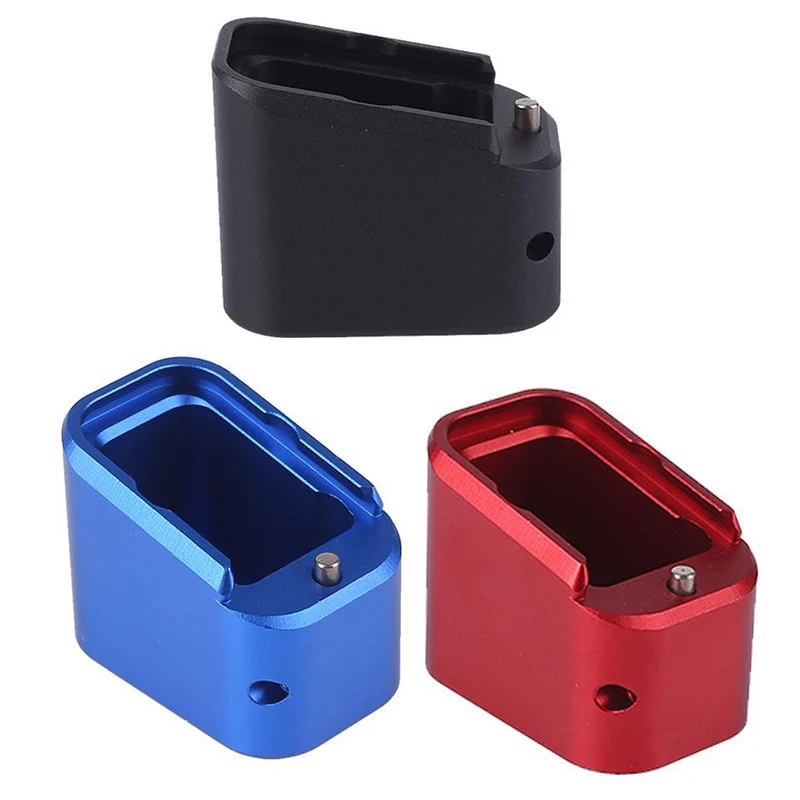 Magazine Extensions Glock 19/23 +4/5 Spring Aluminum Tactical Mag Extension Base Pad Anti pop up Hunting Accessory Free shipping |