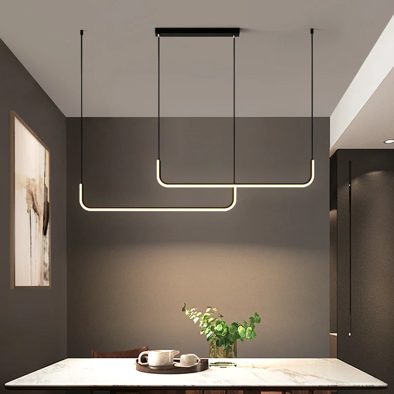 

Modern Minimalism LED Chandelier with Remote Control Nordic Living Room Table Dining Kitchen Fixture Pendant Home Decor Lighting