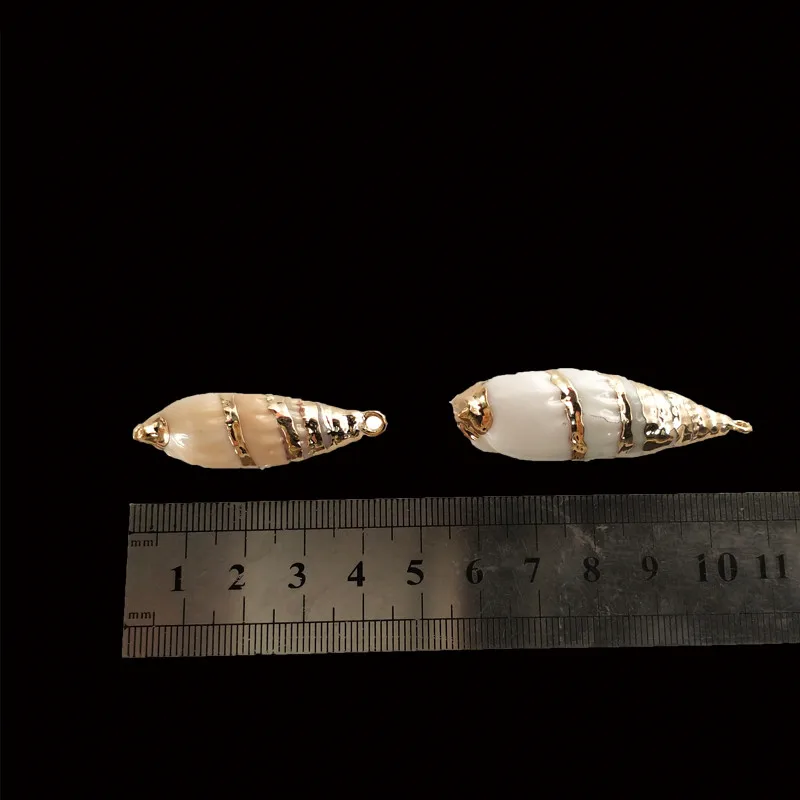 20 шт. белый морской раковины натуральный гребешок подвеска из гальванического