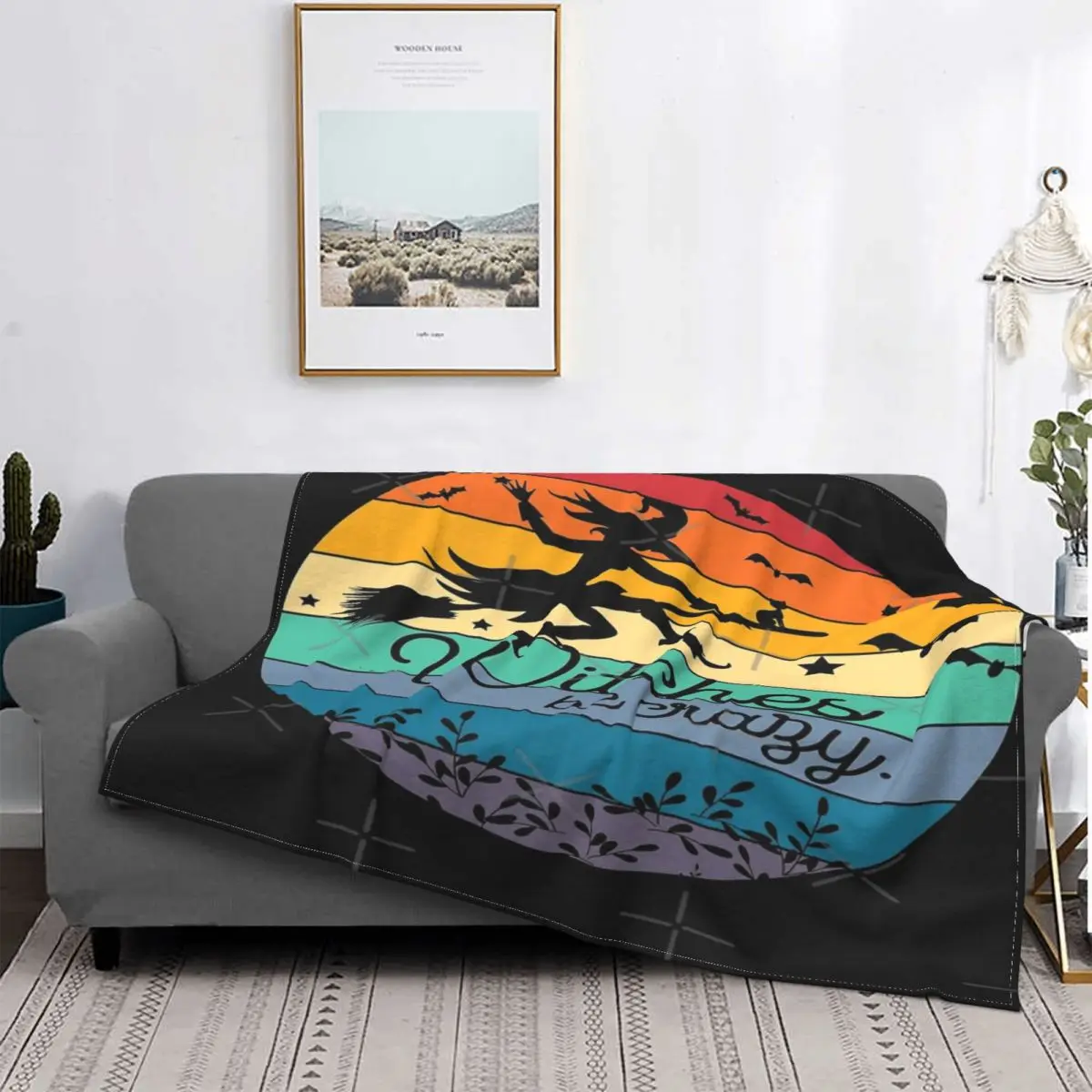 

Manta de Хэллоуин, ведьмы, Be Crazy, кукрекама а кукро для cama, colcha de verano, manta pickick, 135