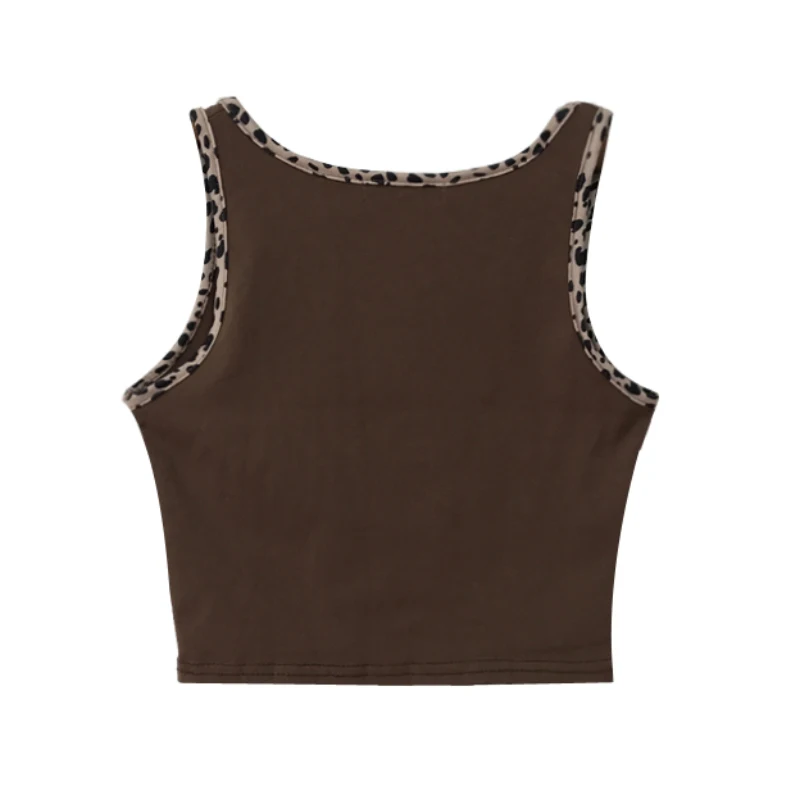 Пикантные женские укороченные топы JMPRS Модные леопардовые хлопковые эластичные