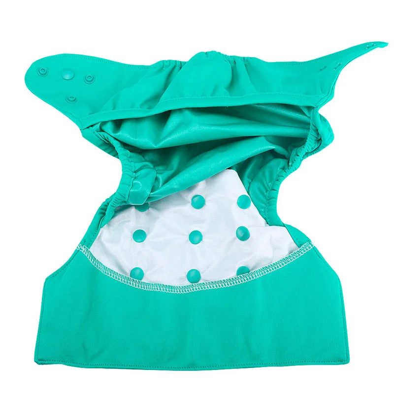 Cloth Diapers Baby Solid color Leak-proof Adjustable Reusable Aappies Washable | Мать и ребенок