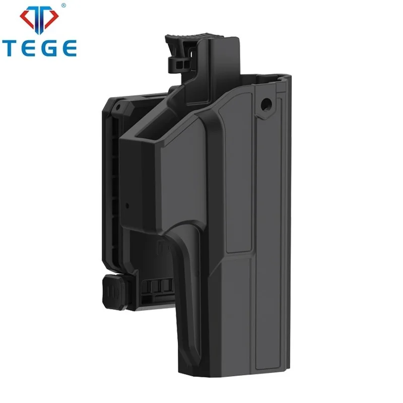 

TEGE Thumb Release Holster Law Enforcement OWB Gun Holster For Glock 17/22/31 With Two-in-one Belt Clip