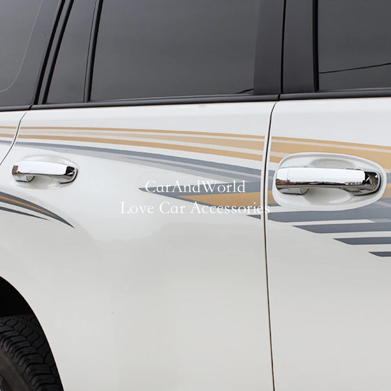 Крышка дверной ручки для 2010 2021 Toyota Land Cruiser Prado FJ150 150 хромированные аксессуары