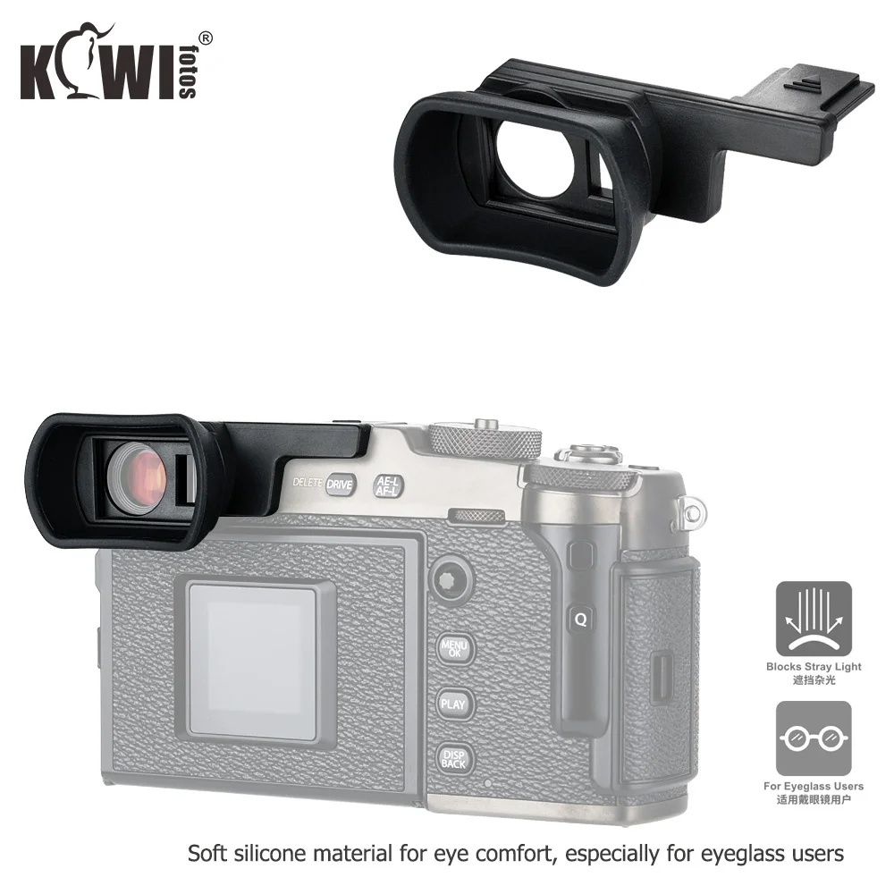 KIWIFOTOS длинный наглазник Видоискатель камеры из мягкого силикона защитный окуляр