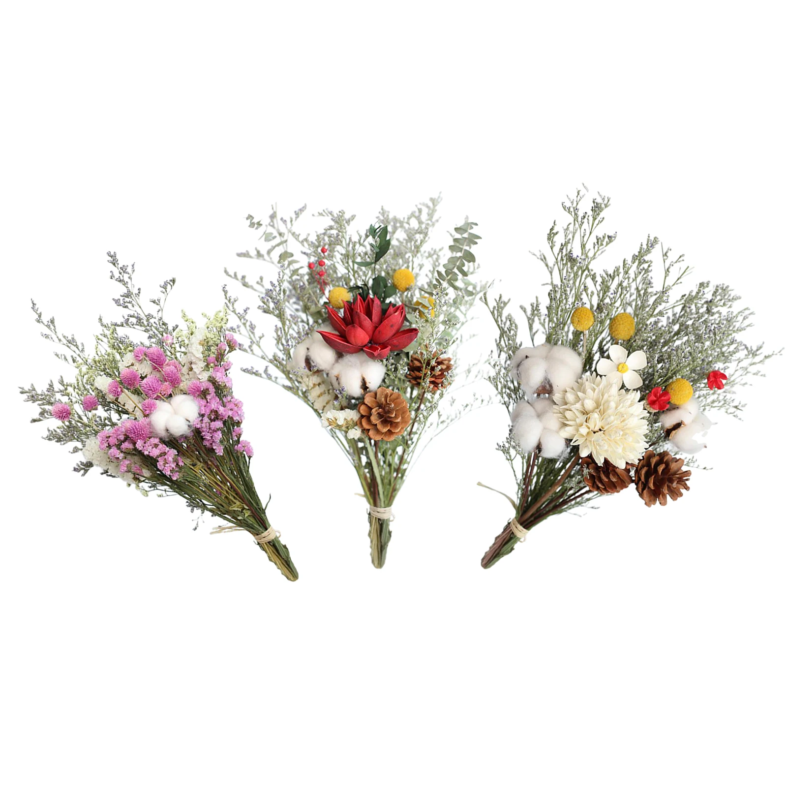 

Натуральные сушеные цветы Букет сухие цветы растения Стволовые декоративные фотографии фото фон Свадебная вечеринка дома ваза декорации