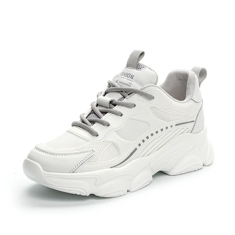 

LEOSOXS Women Sneakers Casual Shoes Platform Sneakers Woman Shoes Flats Ladies Light Mesh Breathable Female Vulcanized Shoes