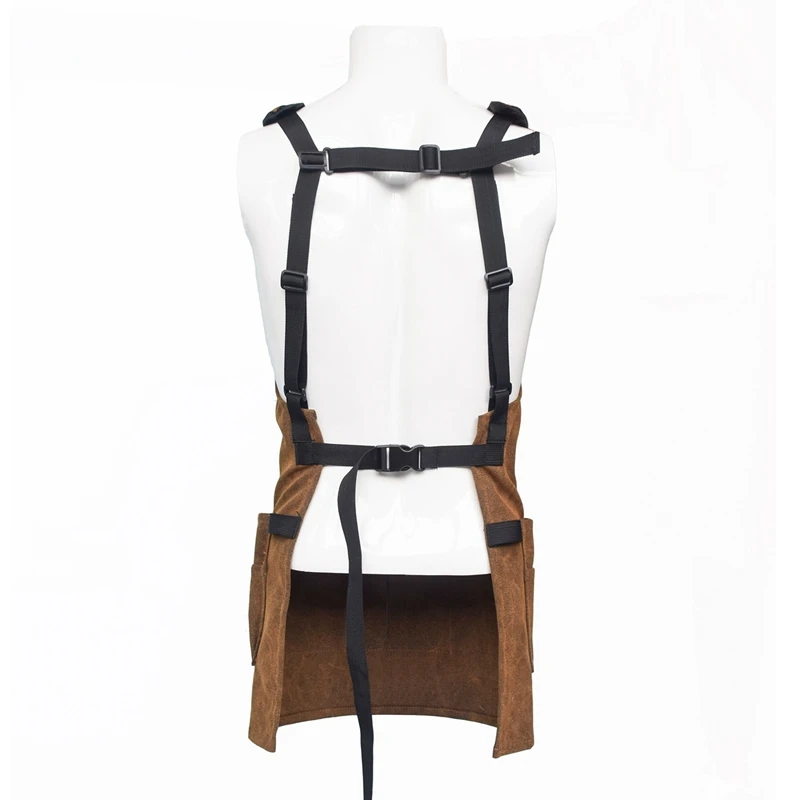 

2 Pcs Heavy Duty Tool Aprons Pockets Workwear for Woodworking Machinists Gardeners