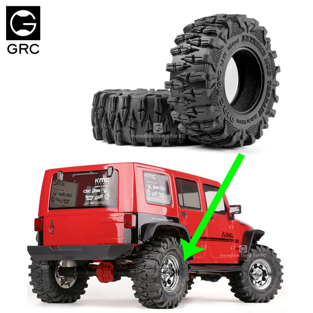 

GRC 1.9inch Rubber Mud Grappler Wheel Tires 108*42MM for 1/10 RC Rock Crawler Car Axial SCX10 III Traxxas TRX4 TRX6 G63 D90 D110