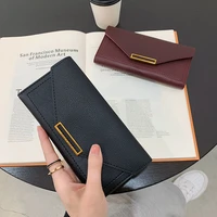new women long wallet leather many departments female wallets clutch lady purse zipper phone pocket card holder ladies carteras