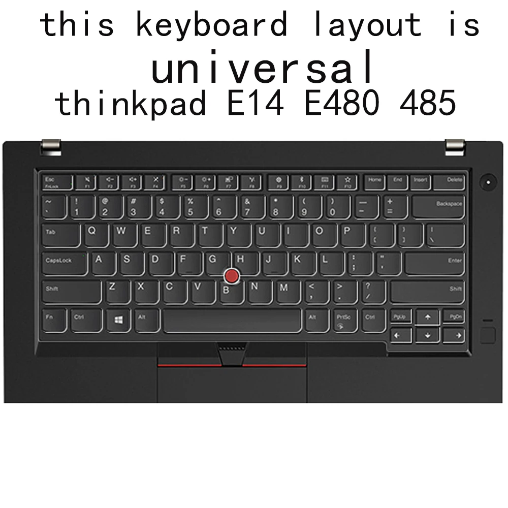 Идеально подходит для пленочной клавиатуры из ТПУ силиконовый чехол Lenovo ThinkPad E14