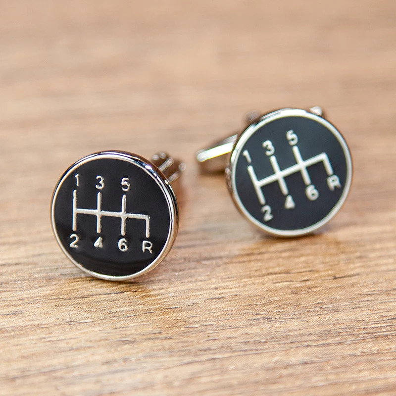 Мужские Запонки с эмалью черные запонки для одежды рубашка во французском стиле
