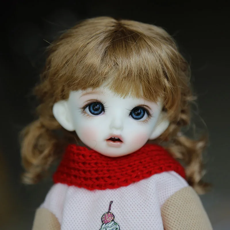 Новый розовый золотой 1/6 парик Bjd 30 см SD DD кукла косички Кукла специальный