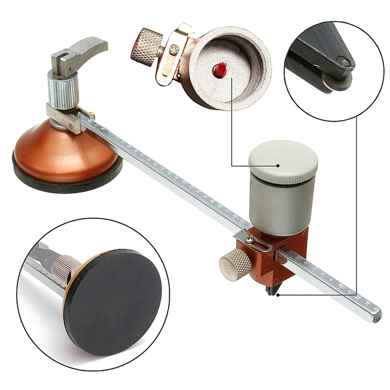 40 см диаметр стеклянный круглый резак с присоской отверстие резки стекла |