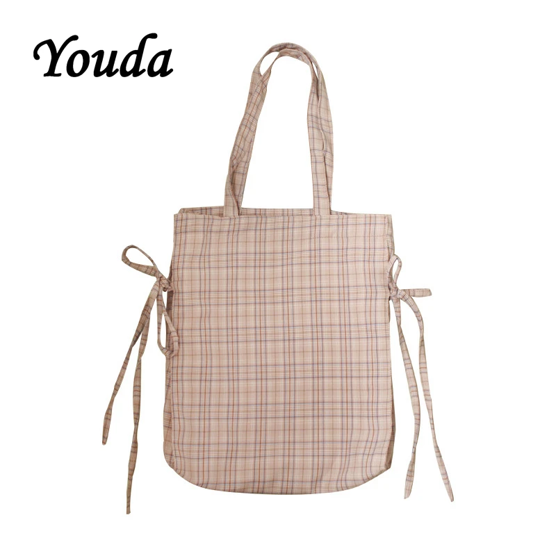 Youda женская сумка большой вместимости в японском стиле ленивые простые холщовые