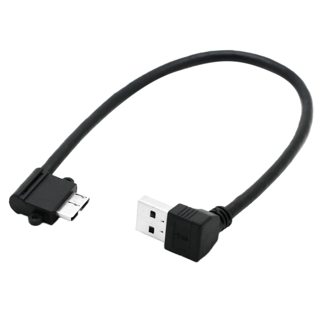 25 см USB 3 0 A штекер Micro B 10pin 90 градусов вниз угол короткий кабель | Компьютеры и офис