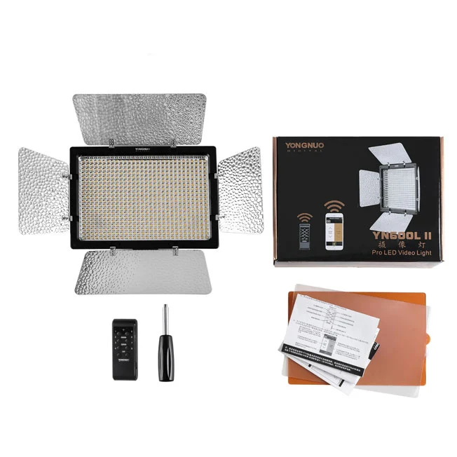 

YONGNUO YN600L II 5500K YN600 600 RA CRI 95 LED Light Panel with 2.4G Wireless Remote Control LED Video Light