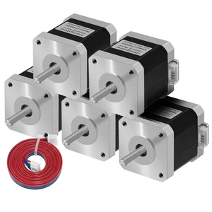 usongshine 5pcs nema17 stepper motor 48mm 42 motor nema 17 motor 42bygh 1 7a 17hs8401 motor 4 lead for 3d printer cnc xyz free global shipping