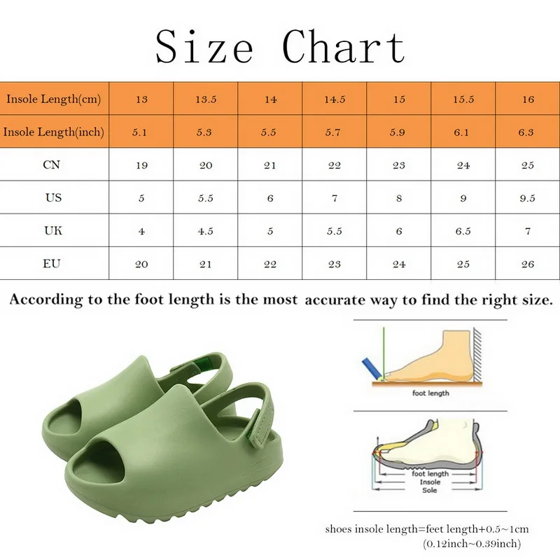 

Baby Toddler Kids Adults Slip-on Fashion Sandals Boys Girls Foam Beach Summer Slides Bone Resinchildren Lightweight Water Shoes
