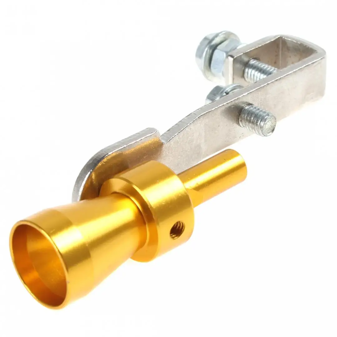 Золотой Универсальный Автомобильный турбо звук свисток Глушитель выхлопная