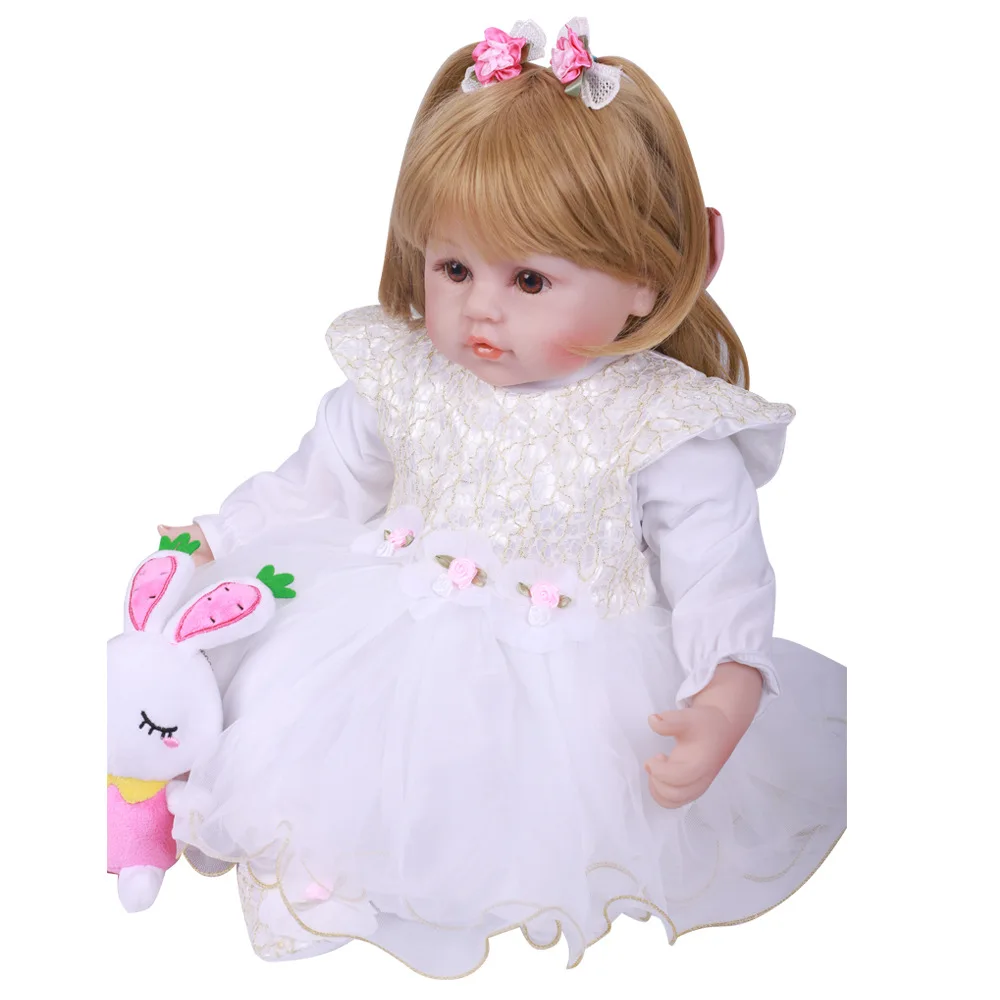 Pickwoo 48 см bebes Кукла реборн девочка кукла мягкий силиконовый хлопок Boneca reborn Brinquedo