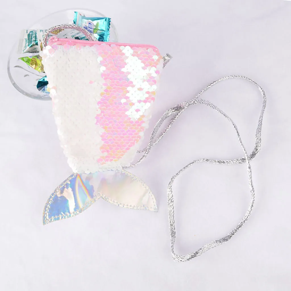 2020 женский модный двухсторонний кошелек с блестками на плечо мини сумка