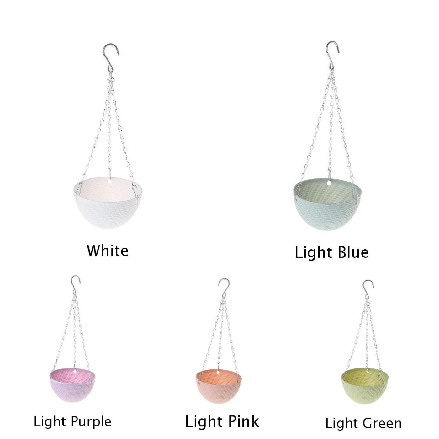 Пластиковая круглая подвесная корзина цветочный горшок балконные растения с