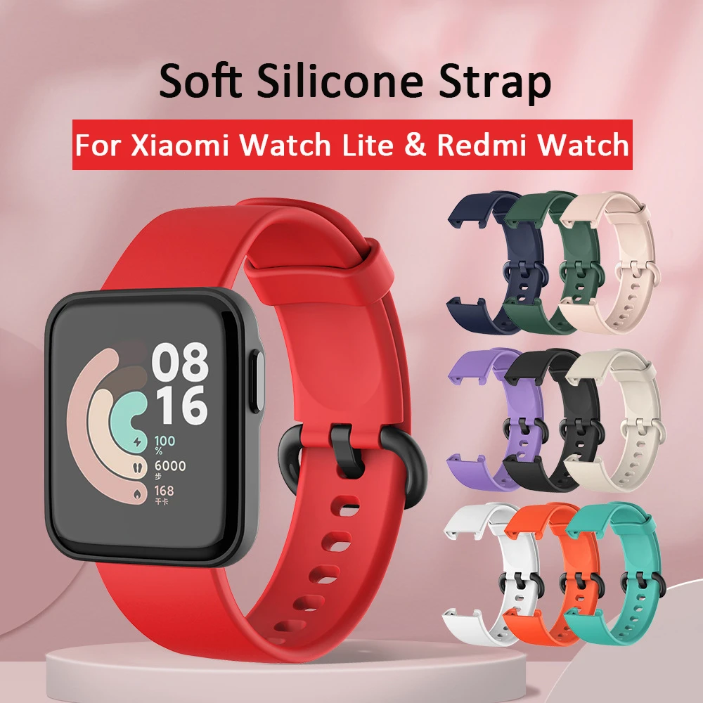 Силиконовый ремешок для Xiaomi Mi Watch Lite глобальная версия сменный спортивный