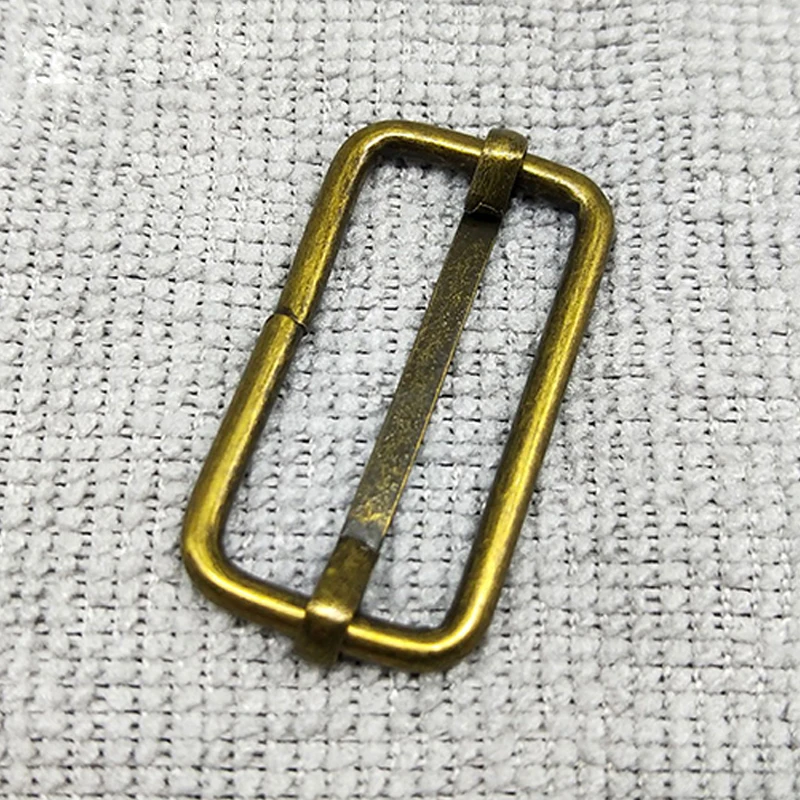 Металлическая Регулируемая прямоугольная D образная Пряжка 50 шт./лот для
