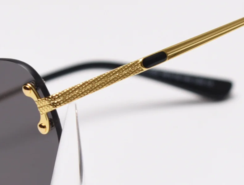 

Woman Sunglasses Rimless Polygon Vintage Sun Glasses High Quality Luxury Brand Color Gradient Metal Man Female Gafas de Sol